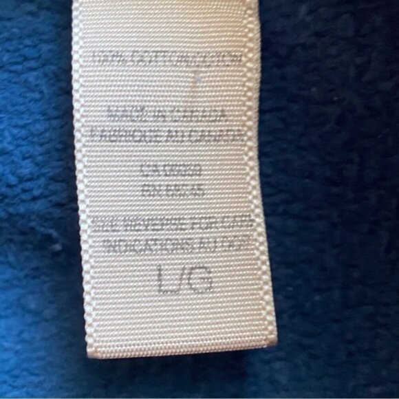 Vintage BOCA Cropped Sweatshirt Womans Large Blue Logo 100% Cotton Oversized 90s - Picture 11 of 16